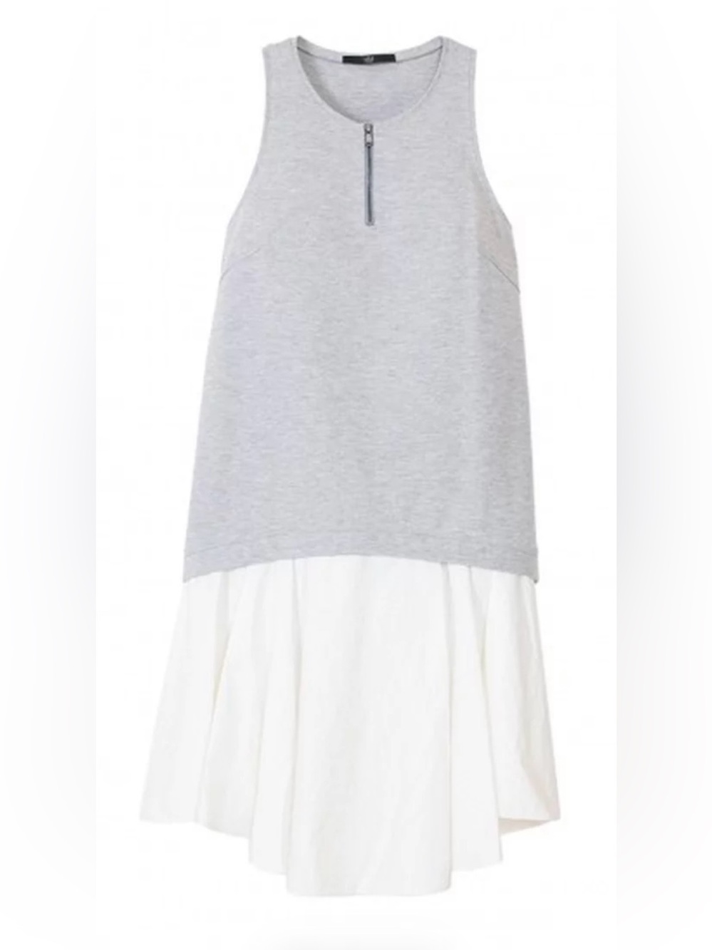 Women’s Tibi New York Italian Ponte Grey and White Mini Dress size 2